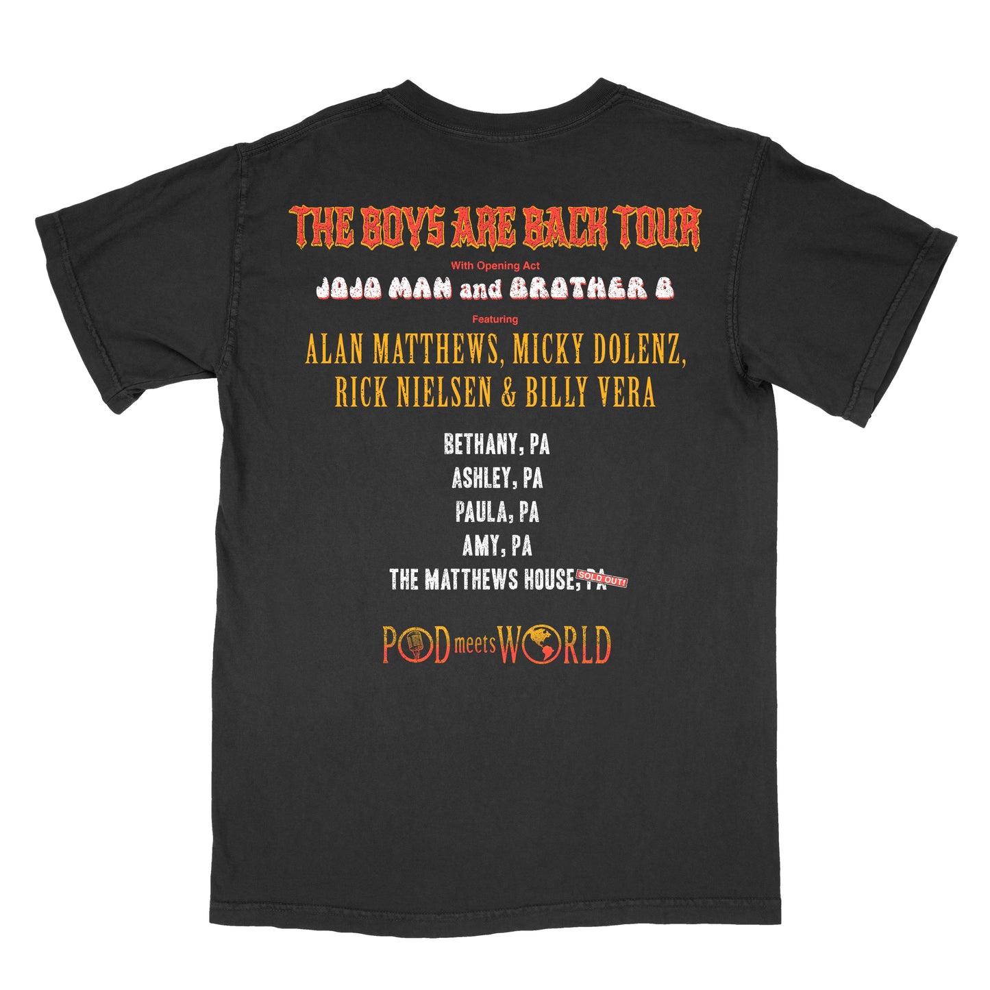 THE OFFICIAL TONGUES TOUR SHIRT