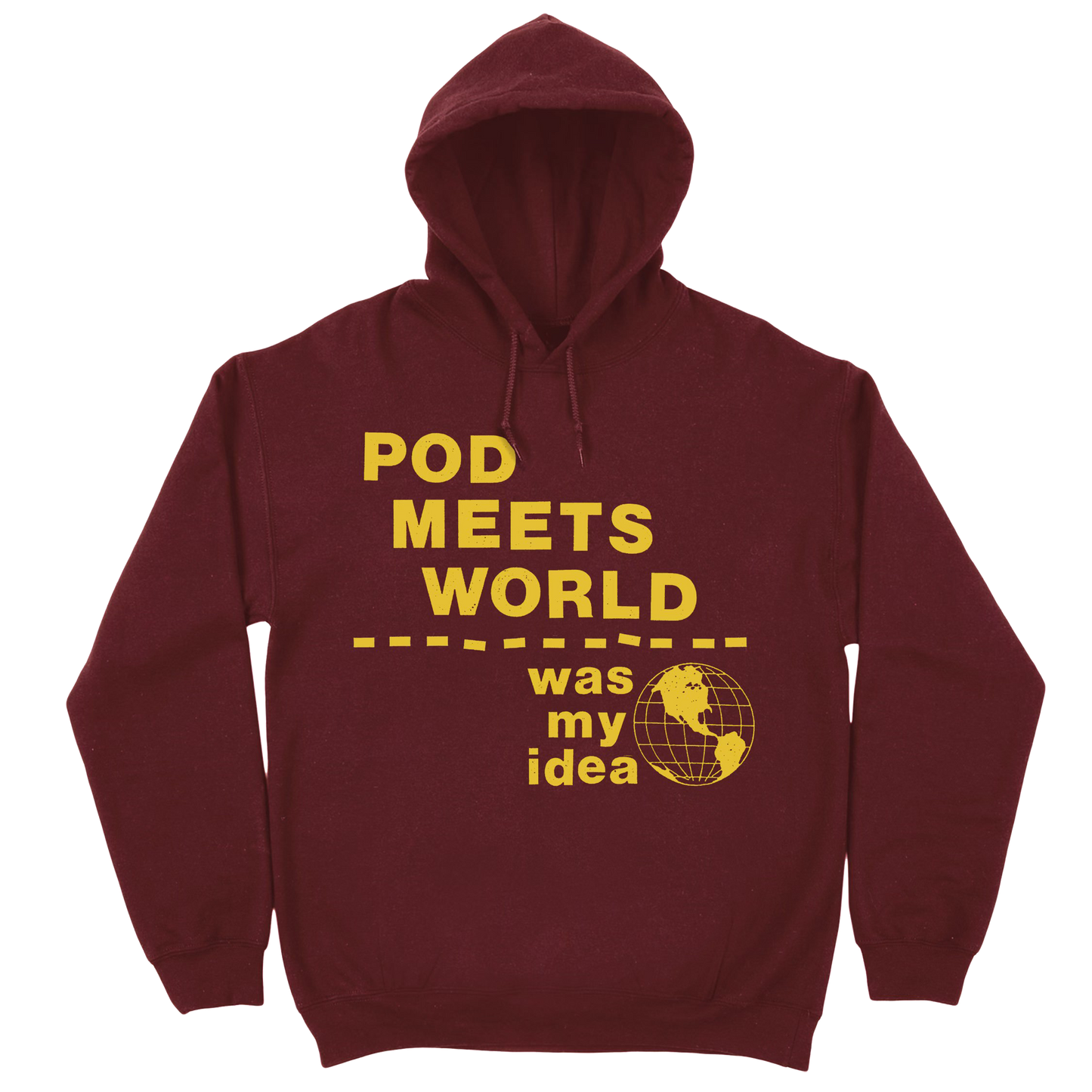 MY IDEA MAROON HOODIE