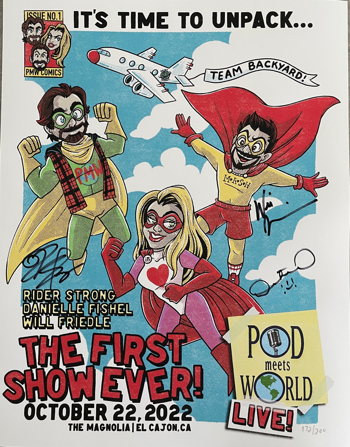 THE FIRST SHOW EVER AUTOGRAPHED POSTER!